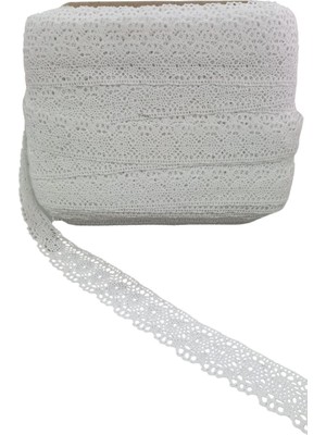 Urfakent Kopanaki Dantel En 4 cm Beyaz 5 Metre