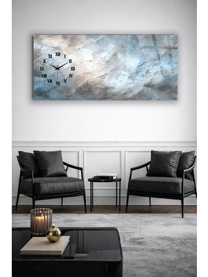Olinpa Kırılmaz Cam Duvar Saati , Hem Tablo Hem Saat Soft Tasarım Ev Ofis Hediyesi