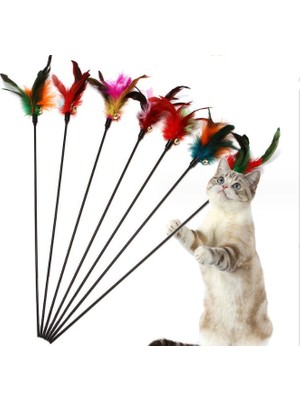 NW NessiWorld Çıngıraklı Tüylü Kedi Oyun Çubuğu