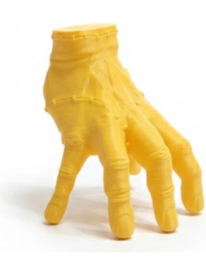 İsmiyle Al 3D Sarı El Dekoratif Biblo 17X16 cm Modern Ev Aksesuarı