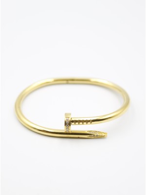 Royaleks Taşlı Çivi Bilezik - Altın