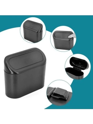 Mulvxurg  URG02 Araba Çöp Kutusu Kapaklı Organizer Siyah (Mulvix)