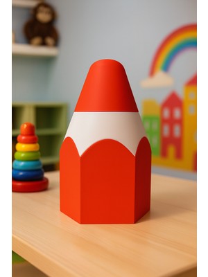 3D Futuristic 20 cm Dev Kalem Şeklinde Kalemlik