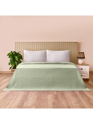 Matmel Soft Rete Çift Kişilik Pike - Yeşil - 200X220 cm