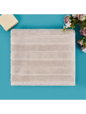 Matmel Soft Kadife Ayak Havlusu - Ekru - 50X70 cm