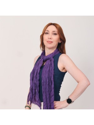 Mystic Shawl Lüks %100 Pamuk Bürümcük Şal (65X175 Cm)