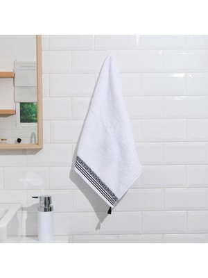 Matmel Soft Ethnic El Havlusu - Beyaz - 30X50 cm