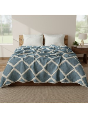 Comfort Craft 7 Katlı Jakarlı Müslin Yorgan - 240X260 cm - Baklava Desenli Premium Set