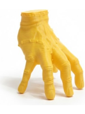 Fantastik Store 3D Sarı El Dekoratif Biblo 17X16 cm Modern Ev Aksesuarı - Lisinya