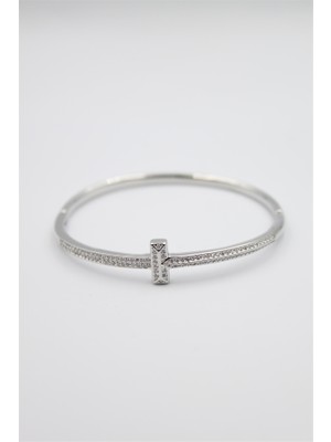 Royaleks Taşlı Vip Bilezik - Gümüş