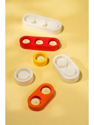 Rufus Concept Tealight Üçlü Silikon Mumluk Kalıp Seti