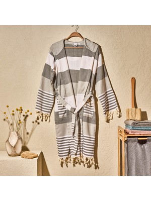 Matmel Soft Silva Bornoz - Gri - S/m Beden