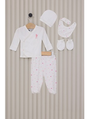 U.s. Polo Assn. Kız Bebek Krem Pijama Takım 50315317-VR071
