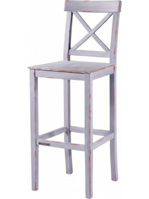 Masifart Sueca Çapraz Izgaralı Bar Sandalyesi
