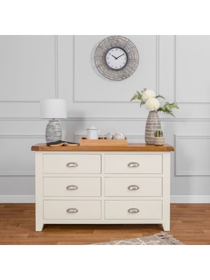 Masifart Della 128 cm Cekmeceli Şifonyer