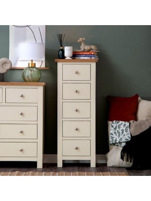 Masifart Candy 5 Cekmeceli Yüksek Komodin