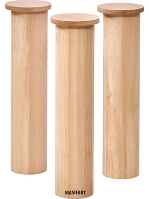 Masifart Flos 3 Lü Sütun Ayak Cilasız Ham