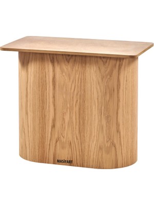 Masifart Vallis Meşe Ufo Ayak Cilasız Ham