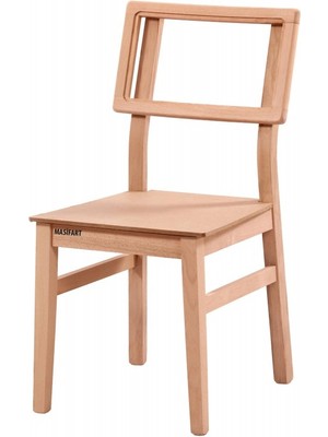 Masifart Justus Lizbon Sandalye Cilasız Ham