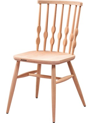 Masifart Sverus Boncuk Sandalye Cilasız Ham