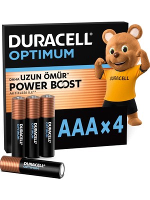 Duracell Optimum Ince Kalem 4'lü Aaa