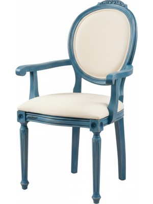 Masifart Acuzio Tornalı Oymalı Kollu Sandalye