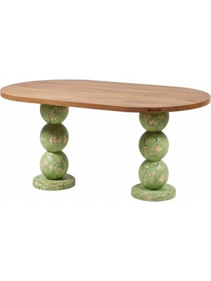 Masifart Ephesi 200 Lük Boncuk Oval Yemek Masası