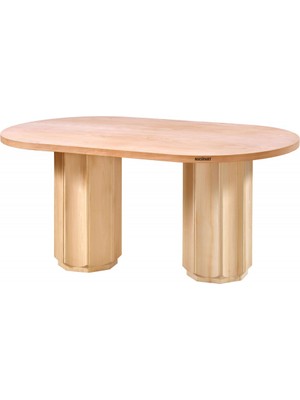 Masifart Alius 160 Lık Grand Oval Masa Cilasız Ham