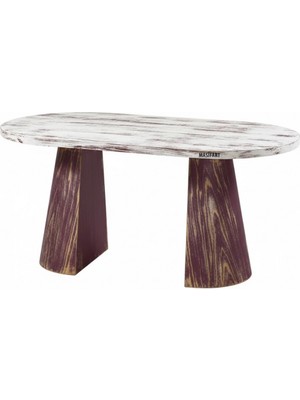 Masifart Avgusti 180 Lik Meşe Ikiz Oval Yemek Masası