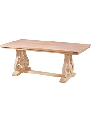 Masifart Agrippi 240 Lık Inci Dikdörtgen Masa Cilasız Ham