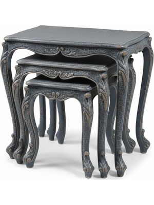 Masifart Acapulka 3 Lü Kristal Zigon Sehpa