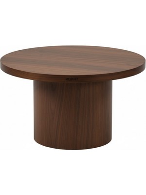 Masifart Paraski Ceviz Silindir Orta Sehpa