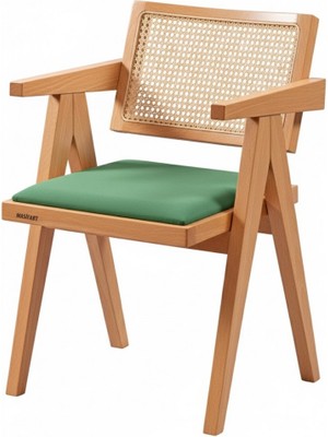 Masifart Cunobel Hasırlı Luna Sandalye