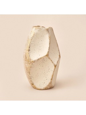 Matmel Deco Urthania Vazo - Bej / Gold - 32 cm