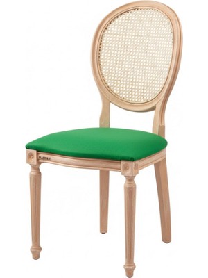 Masifart Alirio Hasırlı Tornalı Sandalye