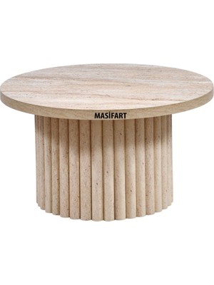 Masifart Nomi Yapay Traverten Ptt Orta Sehpa