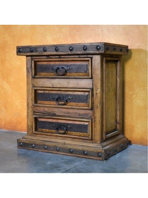 Masifart Ruber Çok Amaçlı Masif Ağaç Komodin