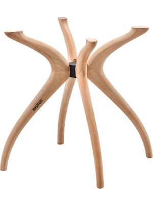 Masifart Cervus Samyeli Tek Göbek (4 Lü) Ayak Cilasız Ham