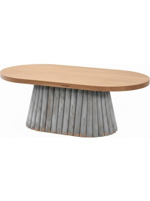 Masifart Sebas Papatya Oval Orta Sehpa