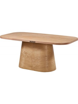 Masifart Cras 190 Lık Robus Meşe Masa Cilasız Ham