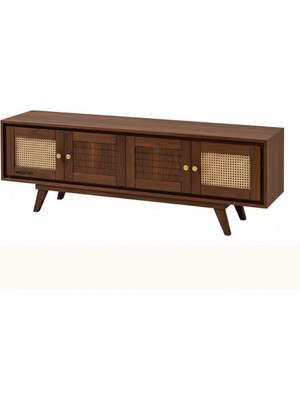 Masifart Mathe Hasırlı Robus Meşe Tv Ünitesi