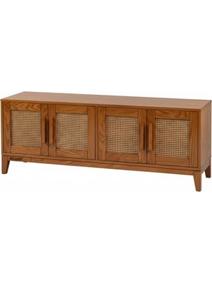 Masifart Aprilis Hasırlı 160 Lık Konik Tv Ünitesi