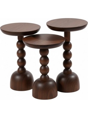 Masifart Parma Boncuk Mantar Zigon Sehpa