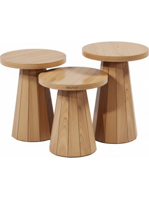 Masifart Digitus Kayın Line Zigon Sehpa