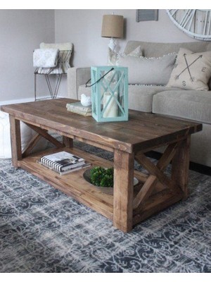 Masifart Novus Ahşap Orta Sehpa