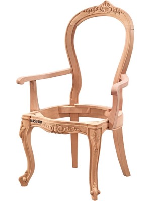 Masifart Alleda Venedik Kollu Sandalye Cilasız Ham