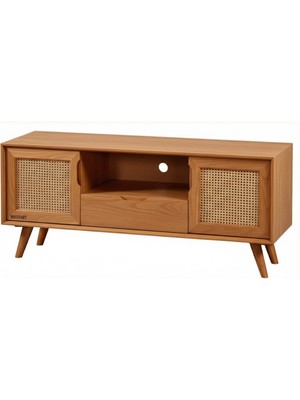 Masifart Sternum Hasırlı 140 Lık Retro Tv Ünitesi