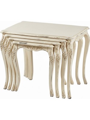 Masifart Julia Kılıç Oymalı Zigon Sehpa