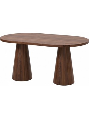 Masifart Port 160 Lık Kayın Line Oval Yemek Masası