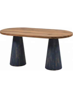 Masifart Bonita 200 Lük Meşe Line Oval Yemek Masası